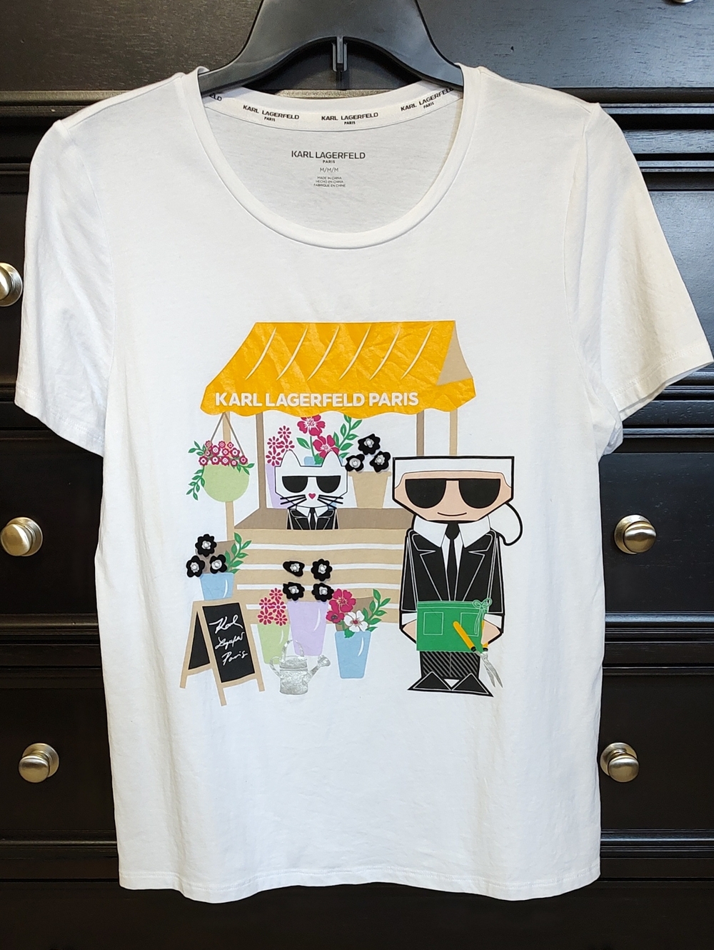 Karl Lagerfeld Tee, Women's Medium